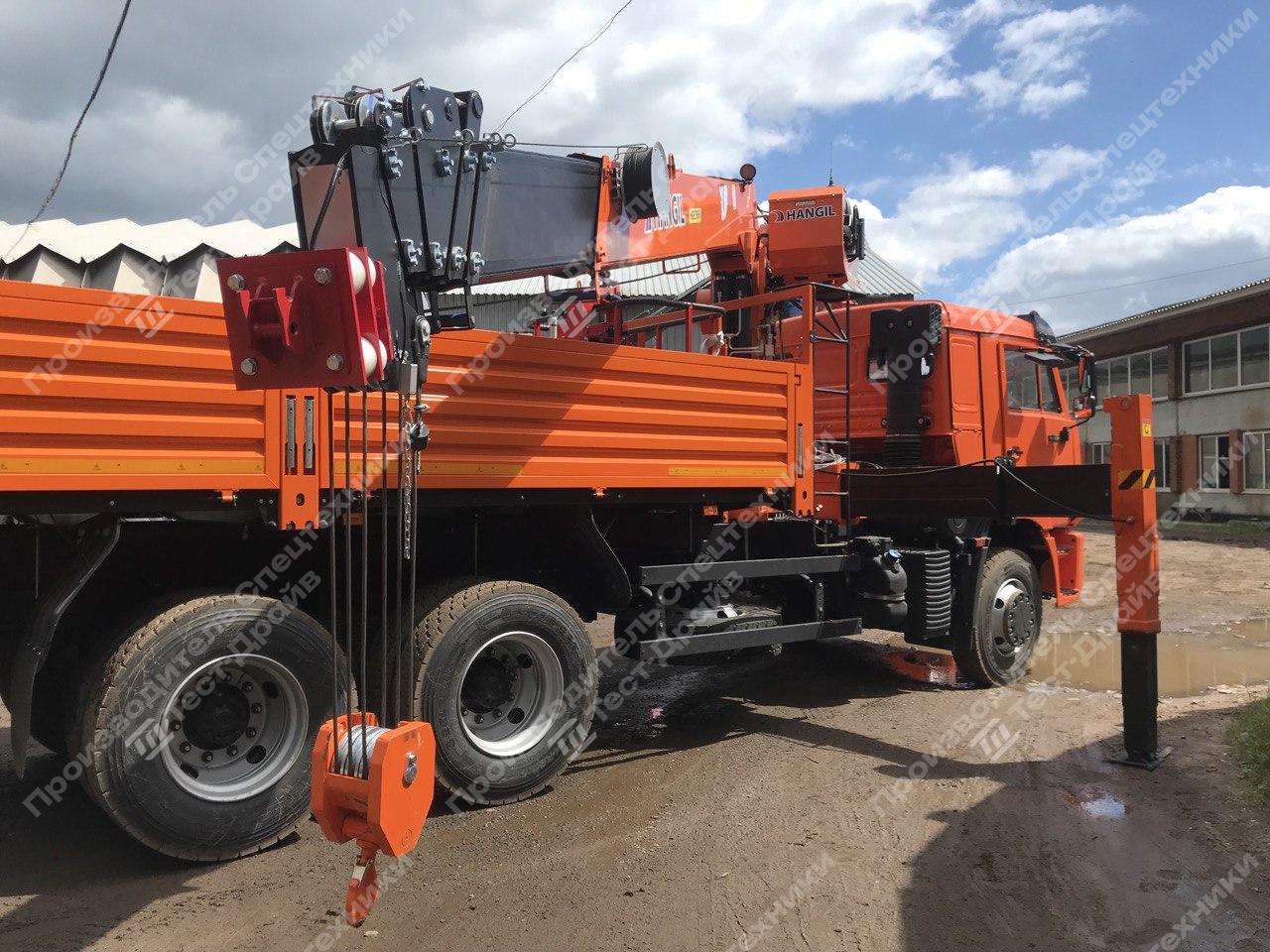 Бортовой КамАЗ 65115 6x4 с КМУ Hangil HGC 976 Фото №4