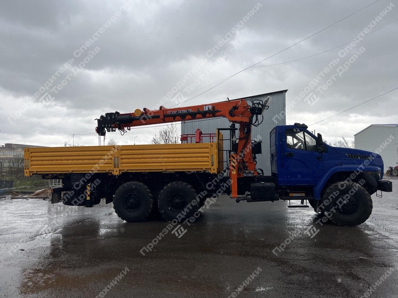 Бортовой Урал NEXT 4320-72 6x6 с буровой установкой и КМУ Hangil 976 Фото №5