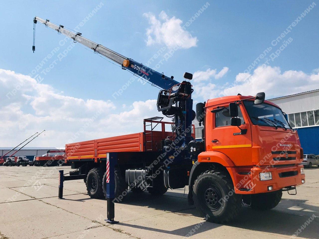 Бортовой КамАЗ 43118 6x6 с КМУ DongYang SS1956 Фото №4