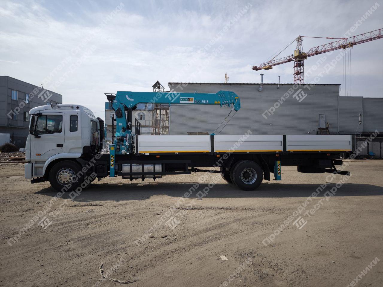 Бортовой JAC N200 4x2 с КМУ HKTC HLC 7016 Фото №3