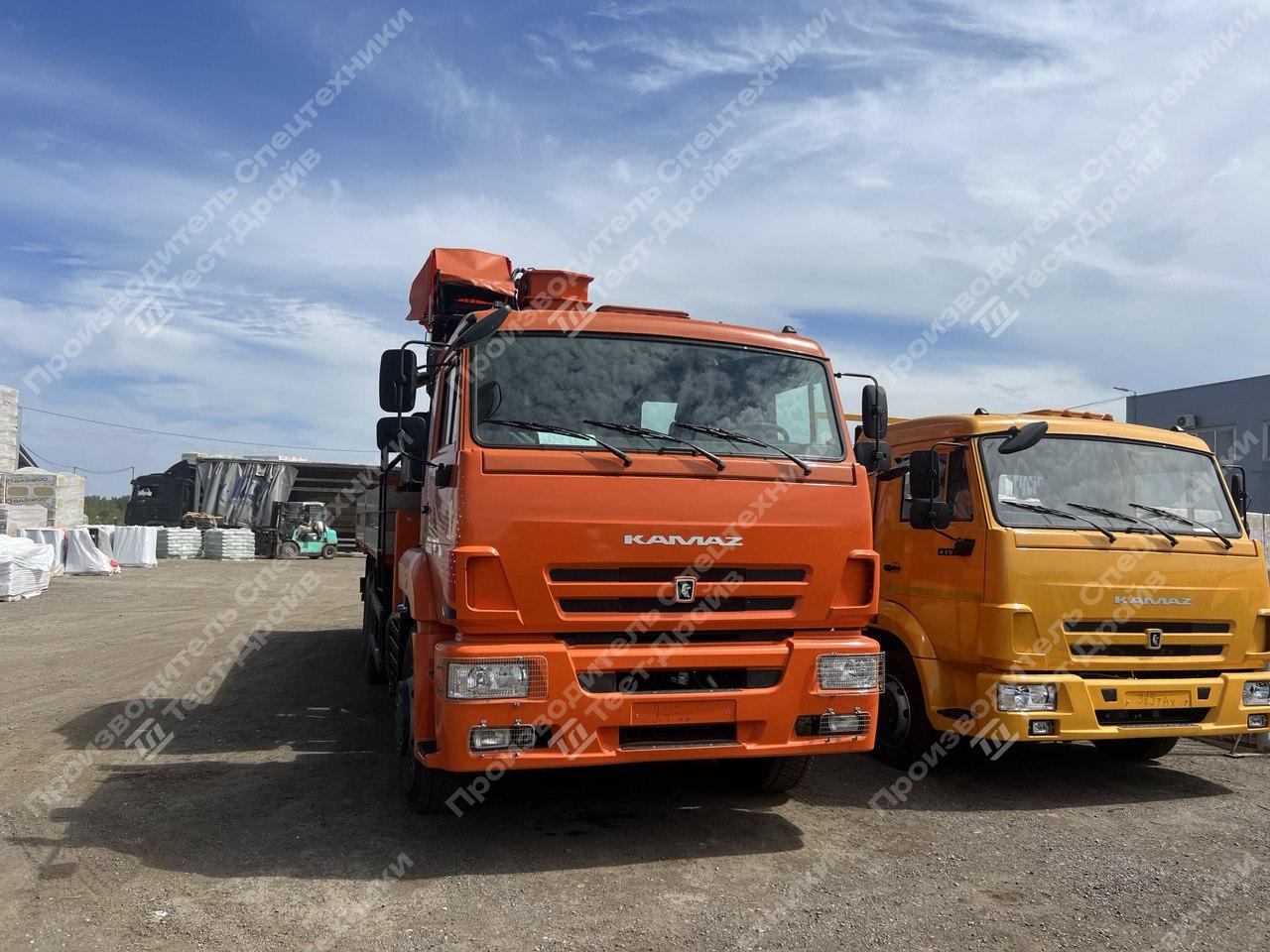 Бортовой КамАЗ 6520 6x4 с КМУ Hangil HGC 1235 Фото №6