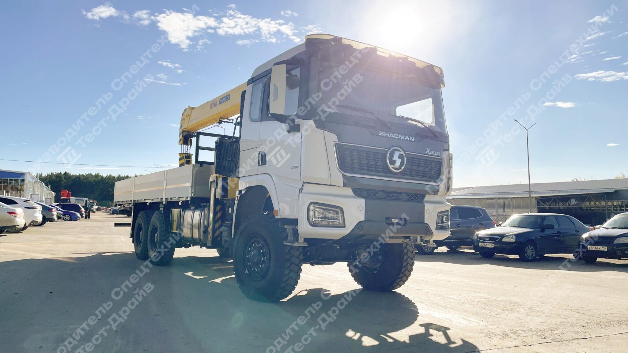 Бортовой Shacman X3000 6x6 с КМУ HYVA HST 12E4 Фото №3