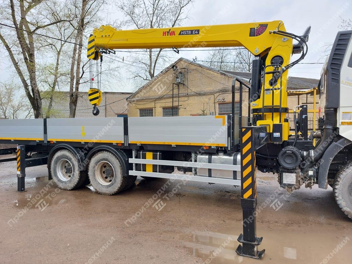 Бортовой FAW CA3250 6x4 с КМУ HYVA HST8E4 Фото №4