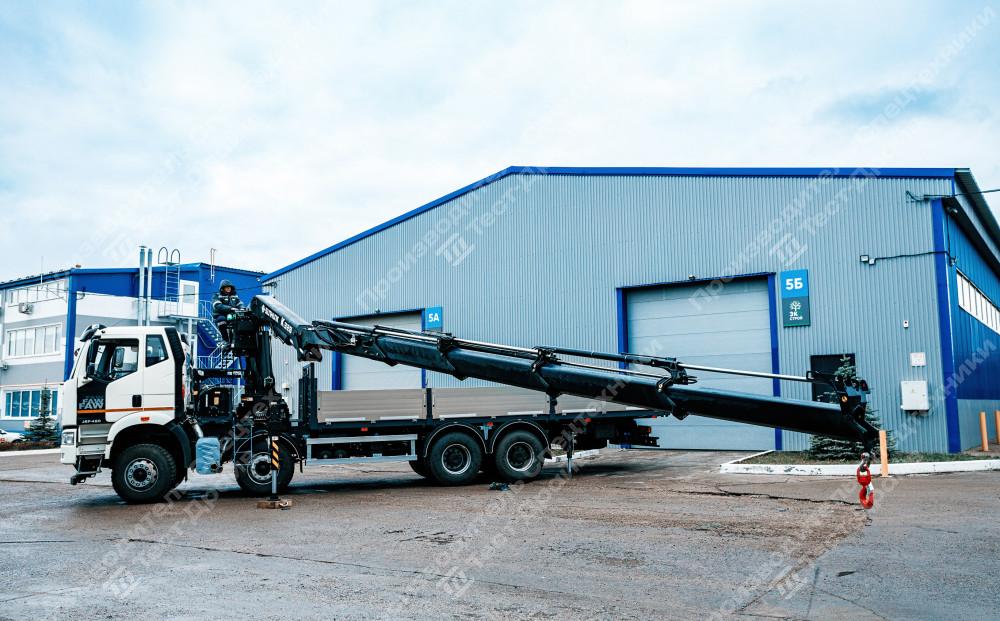 Бортовой FAW CA3310 8x4 с ГМУ SunHunk K328-4 Фото №5