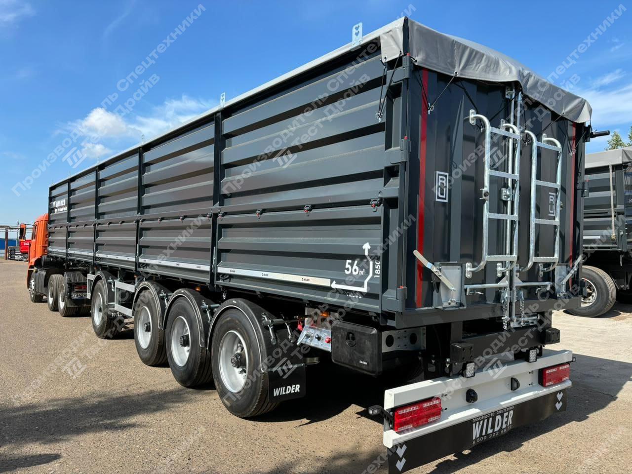 Полуприцеп-зерновоз WILDER 8785H2 четырехосный Фото №3