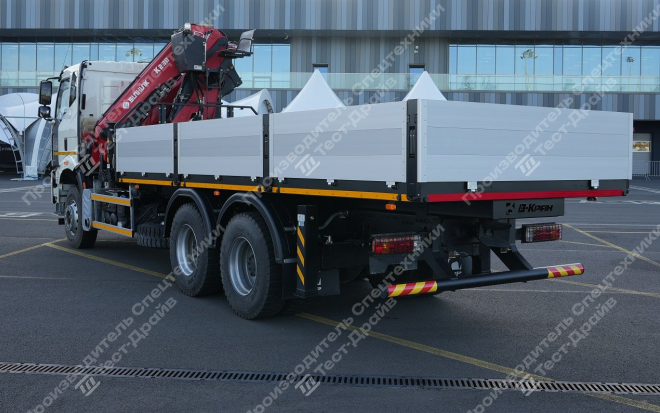 Бортовой FAW CA3250 6x4 с ГМУ SunHunk K238 Фото №3