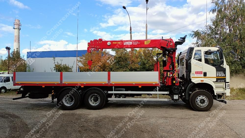 Бортовой FAW CA3250 6x4 с КМУ УММ 806T Фото №3