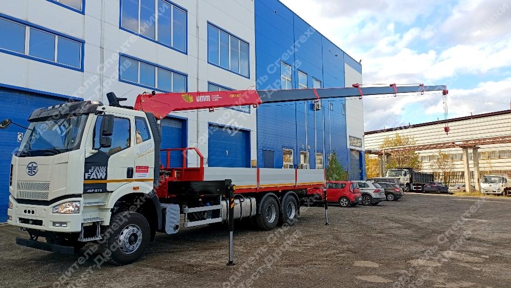 Бортовой FAW CA3250 6x4 с КМУ УММ 806T Фото №4