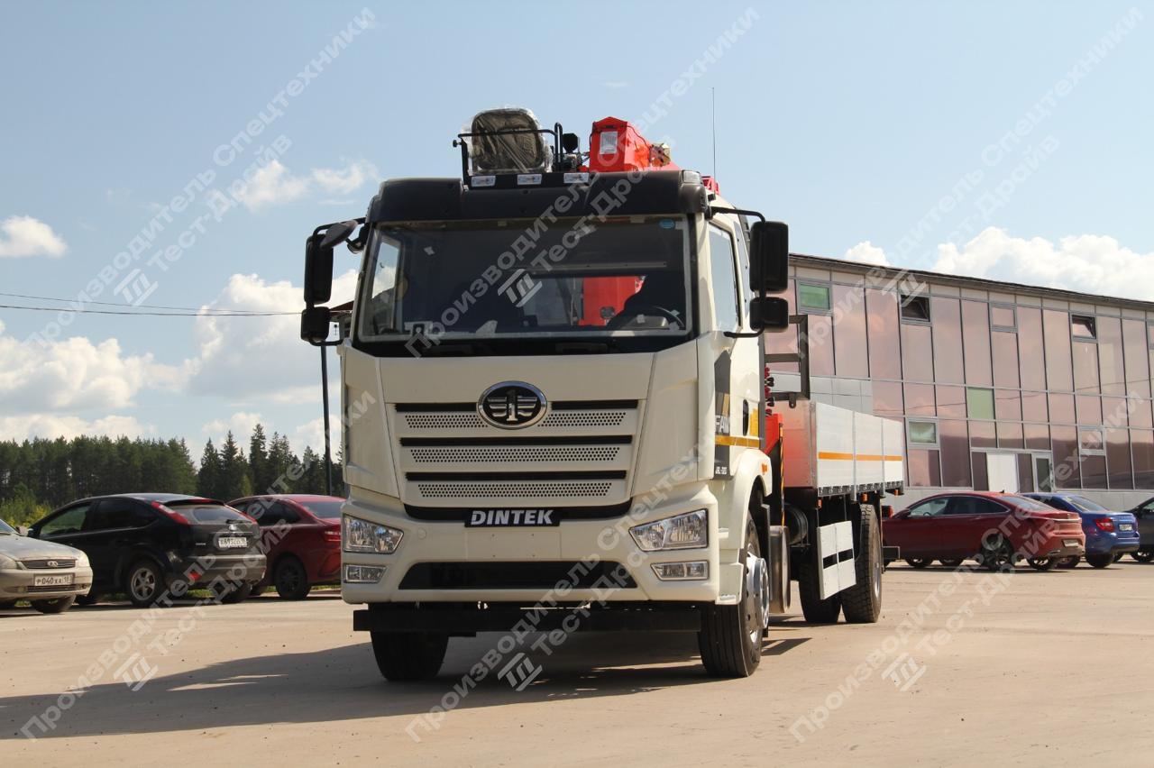 Бортовой FAW J6L 4x2 с КМУ Kanglim 1256 II Фото №6