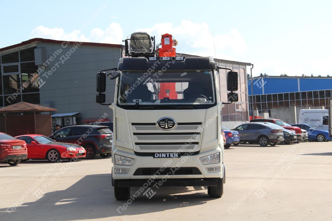 Бортовой FAW J6L 4x2 с КМУ Kanglim 1256 II Фото №7