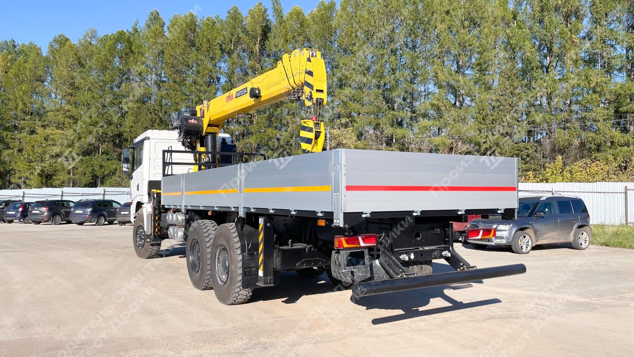 Бортовой Shacman X3000 6x6 с КМУ HYVA HST 12E4 Фото №6