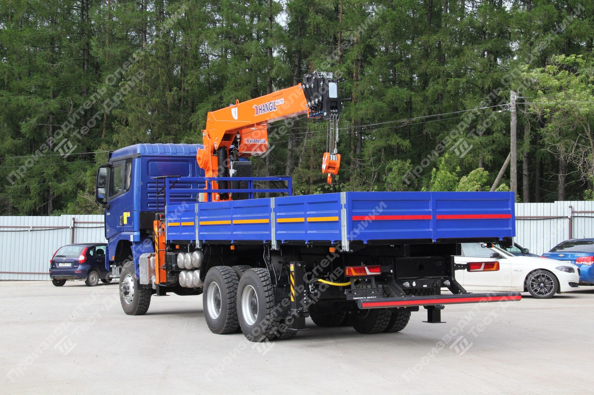 Бортовой Shacman X3000 6x6 с КМУ Hangil HGC 976 Фото №3