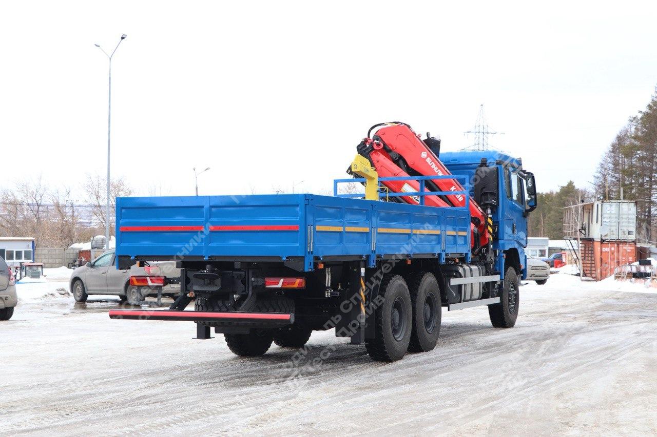 Бортовой Shacman X3000 6x6 с ГМУ SunHunk K-238-6 Фото №5