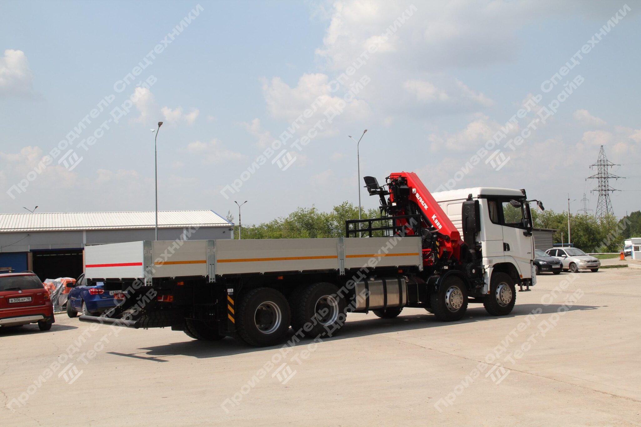 Бортовой Shacman X3000 8x4 с КМУ SunHunk K-328 Фото №6