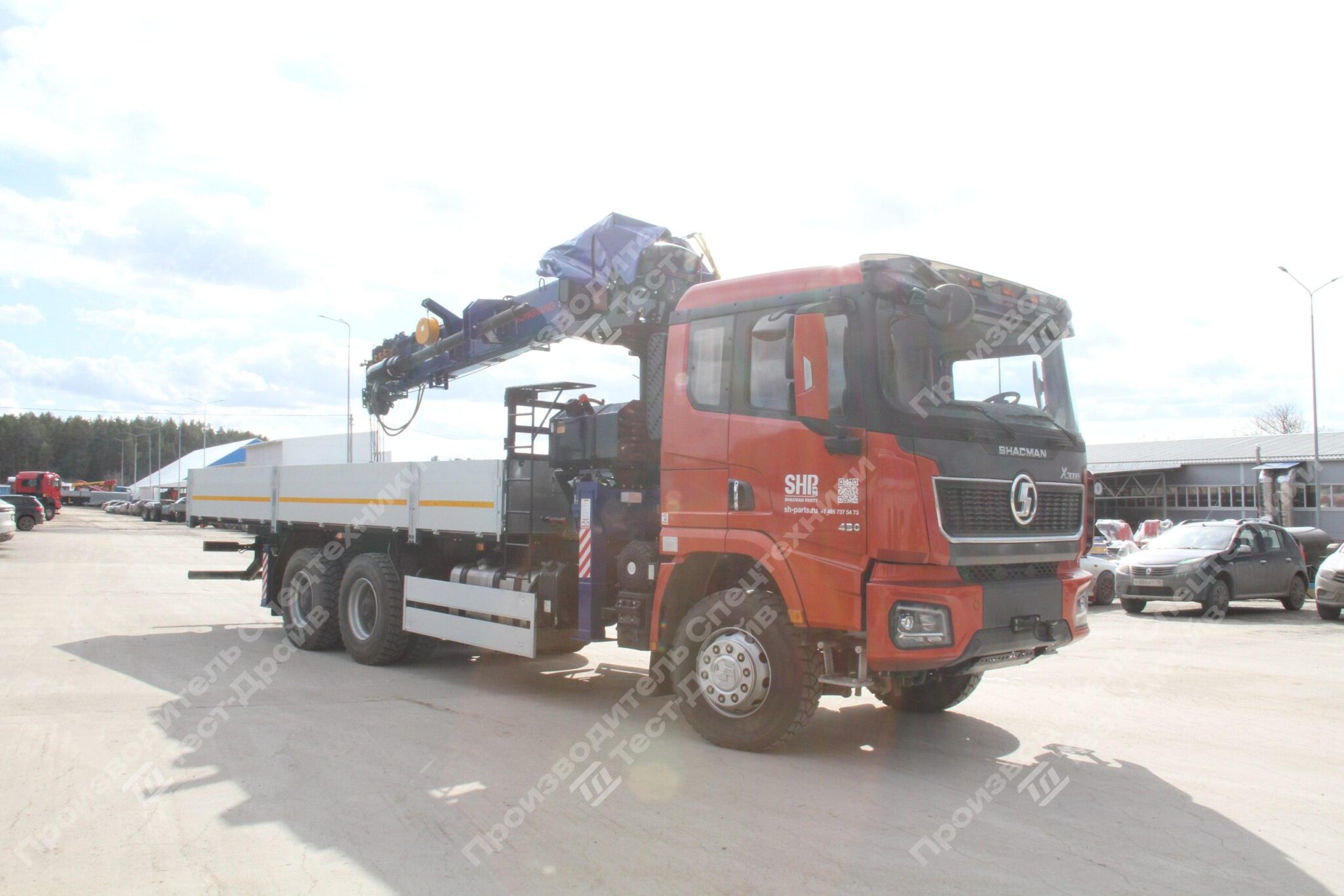 Бортовой Shacman X3000 6x4 с буровым оборудованием и КМУ DongYang SS1966 Фото №7