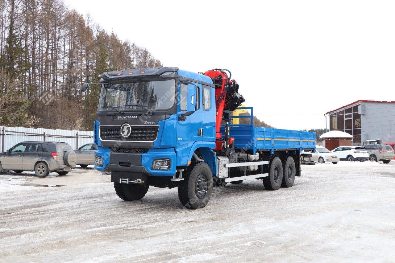 Бортовой Shacman X3000 6x6 с ГМУ SunHunk K-238-6 Фото №10