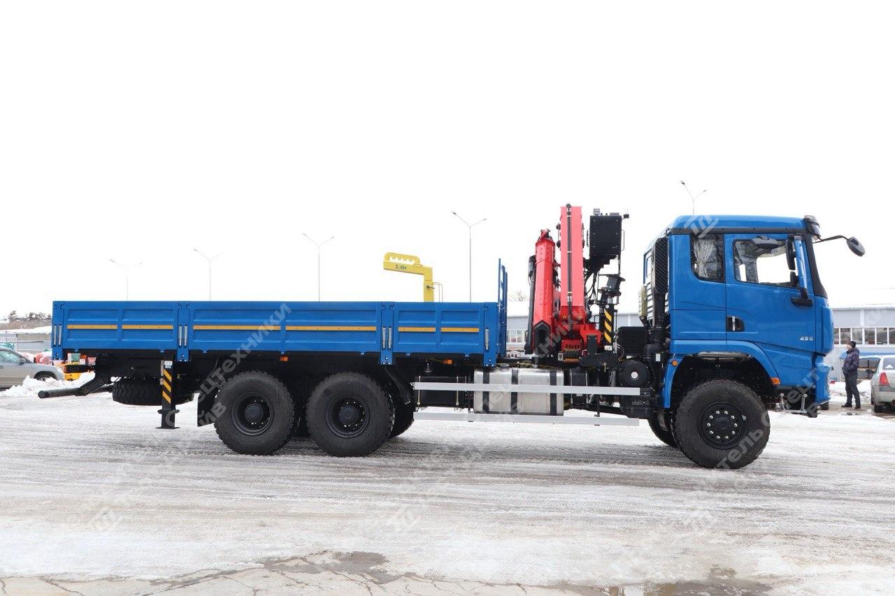 Бортовой Shacman X3000 6x6 с ГМУ SunHunk K-238-6 Фото №11