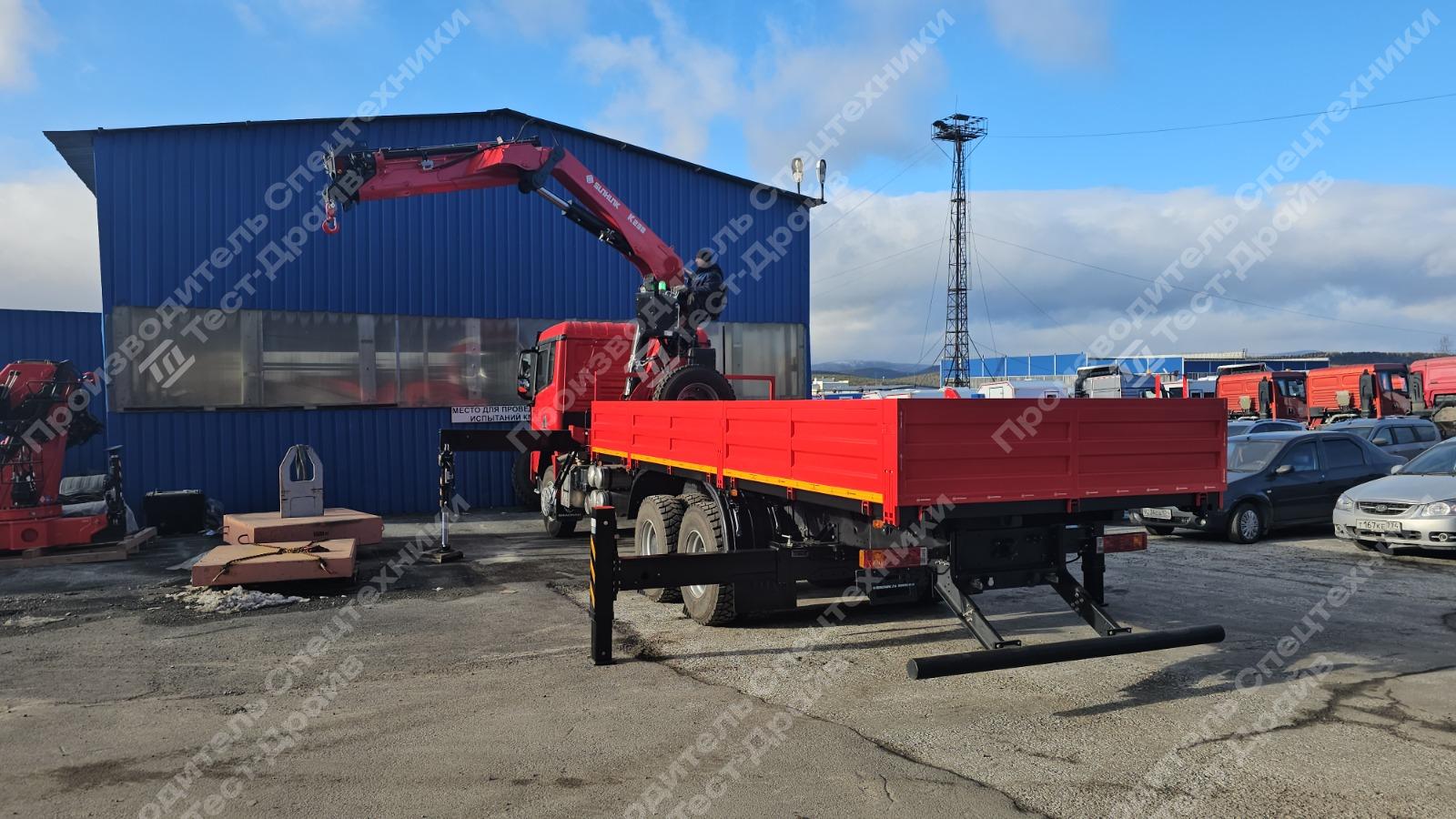 Бортовой Shacman X3000 6x4 с КМУ SunHunk K-238 Фото №4