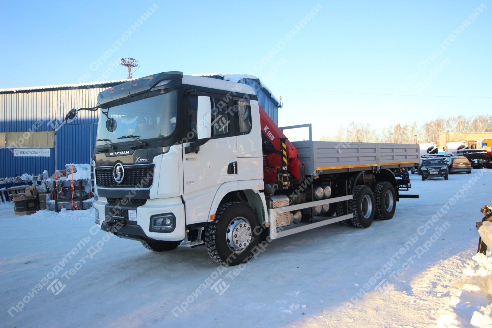 Бортовой Shacman X3000 6x4 с КМУ SunHunk K-168 Фото №6