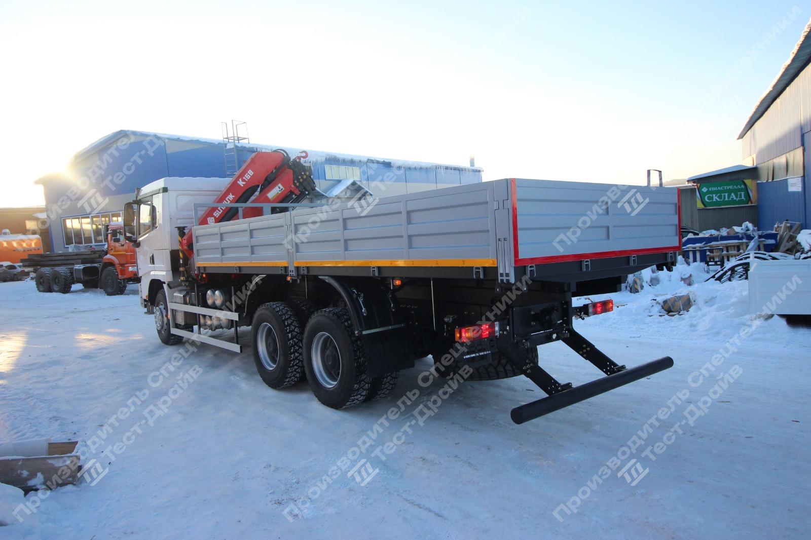 Бортовой Shacman X3000 6x4 с КМУ SunHunk K-168 Фото №5