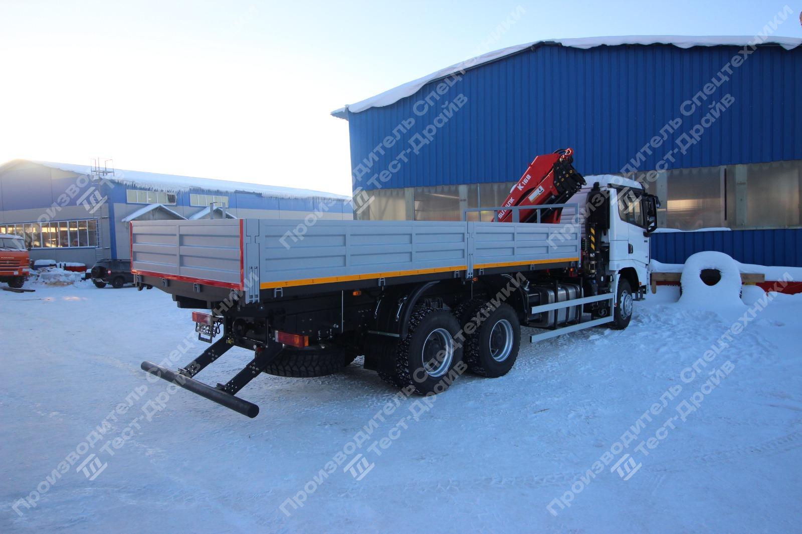 Бортовой Shacman X3000 6x4 с КМУ SunHunk K-168 Фото №7