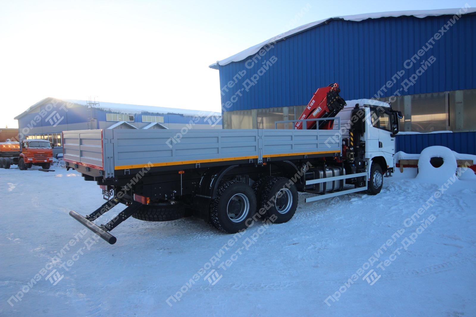 Бортовой Shacman X3000 6x4 с КМУ SunHunk K-168 Фото №10