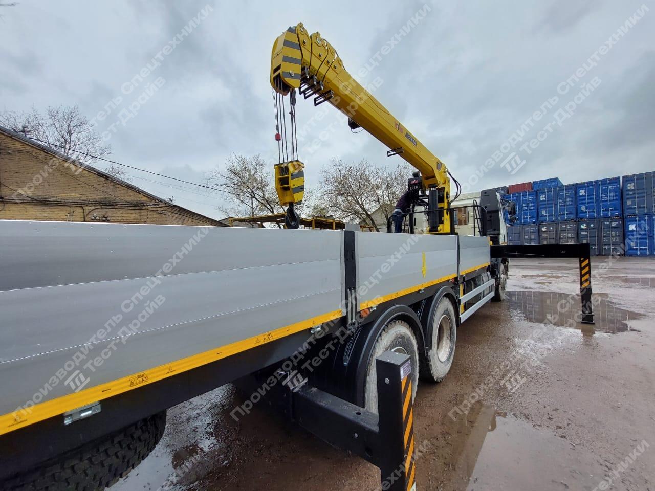 Бортовой FAW CA3250 6x4 с КМУ HYVA HST8E4 Фото №5