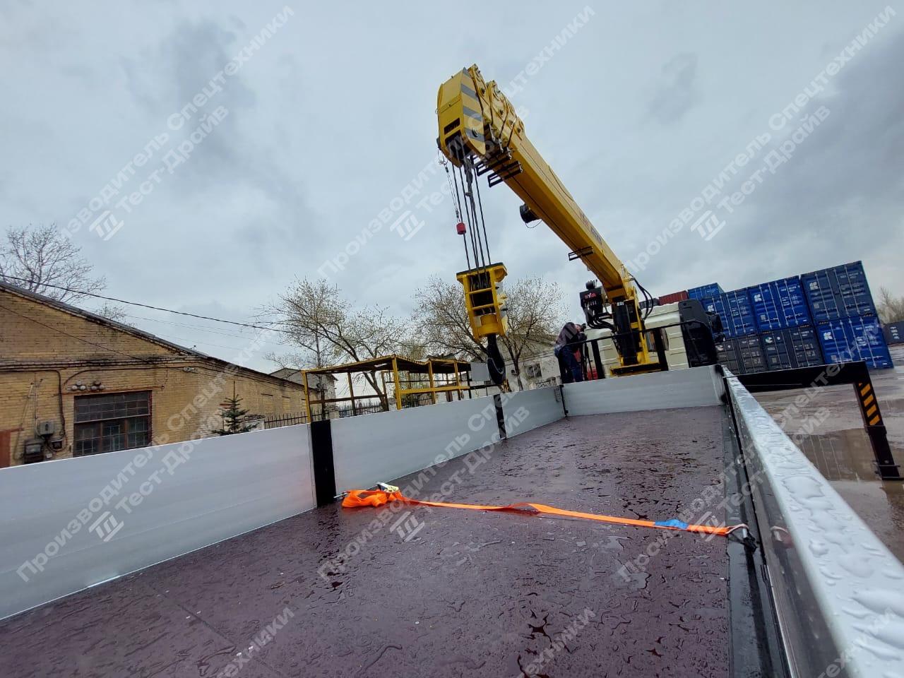 Бортовой FAW CA3250 6x4 с КМУ HYVA HST8E4 Фото №6