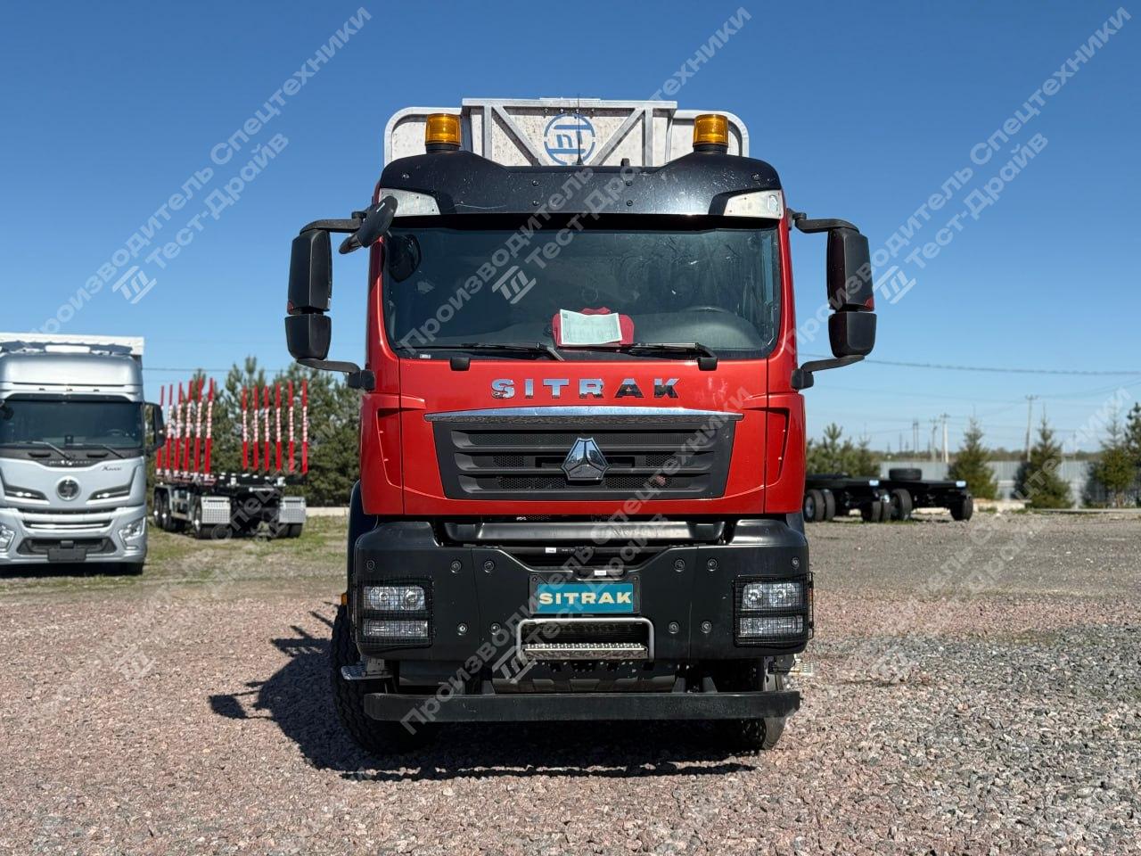 Сортиментовоз SITRAK C7H 6x4 с ГМУ VM10L97 и площадкой ЛЕСОVOZ Фото №4