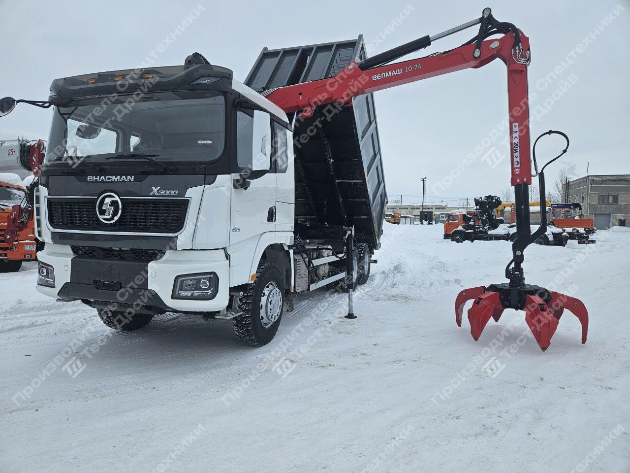 Ломовоз Shacman X3000 6x4 с ГМУ Велмаш VM10L74M Фото №5