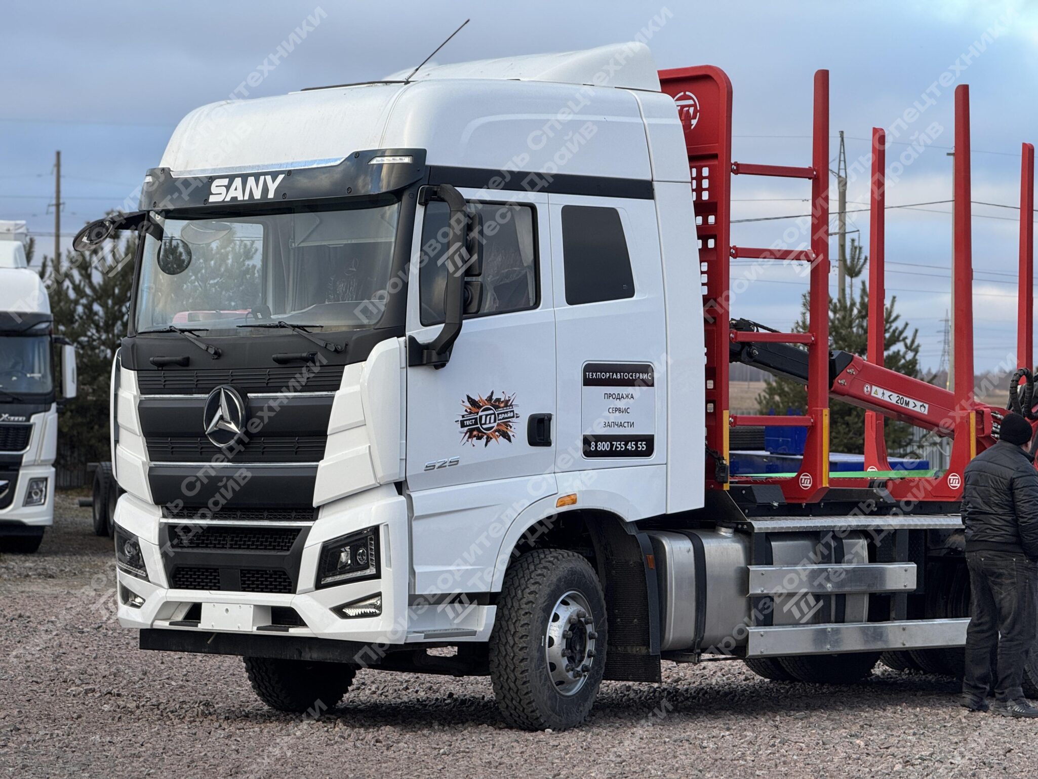 Сортиментовоз Sany 6x4 с ГМУ VM10L86 Фото №25