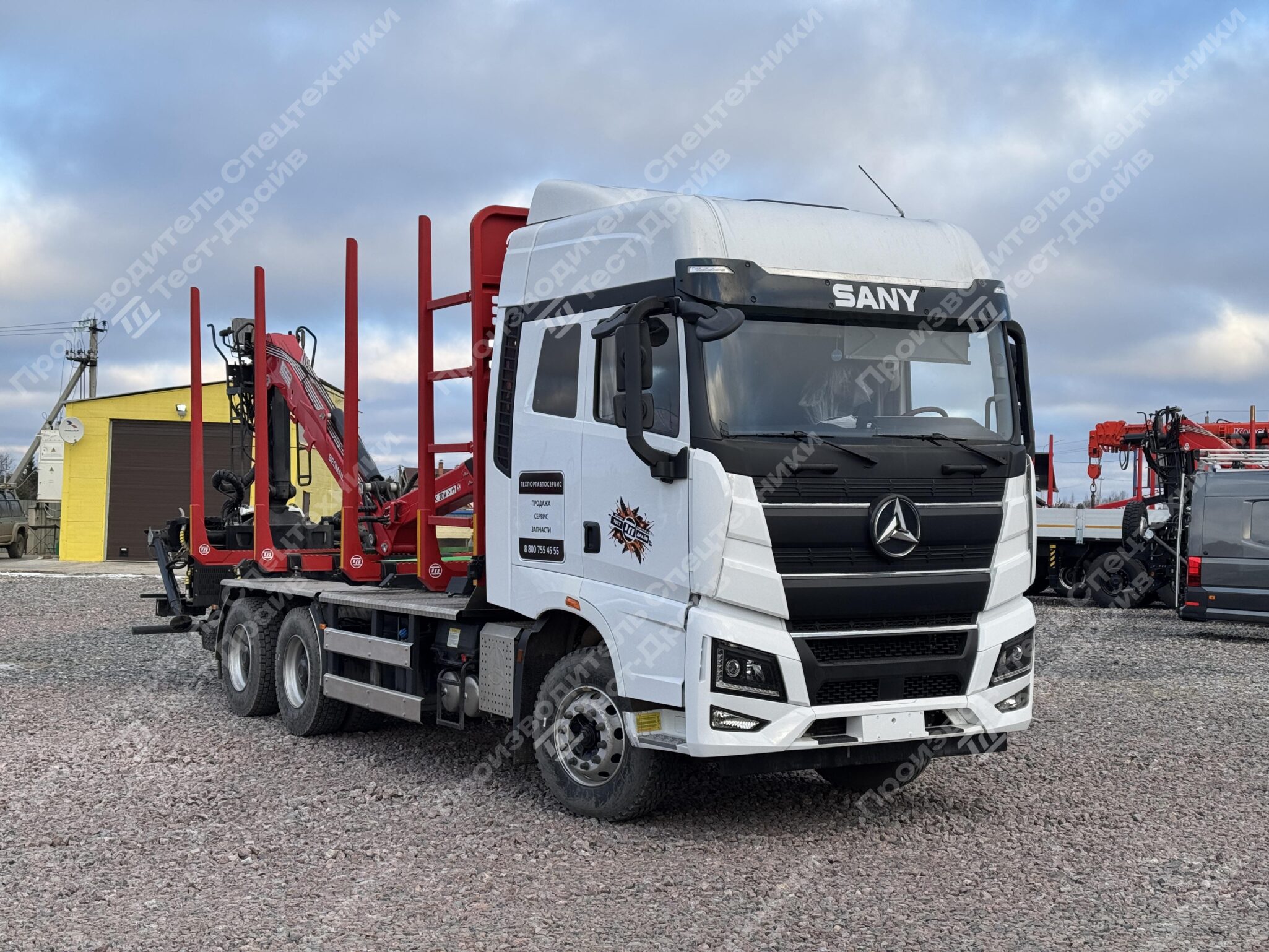 Сортиментовоз Sany 6x4 с ГМУ VM10L86 Фото №23