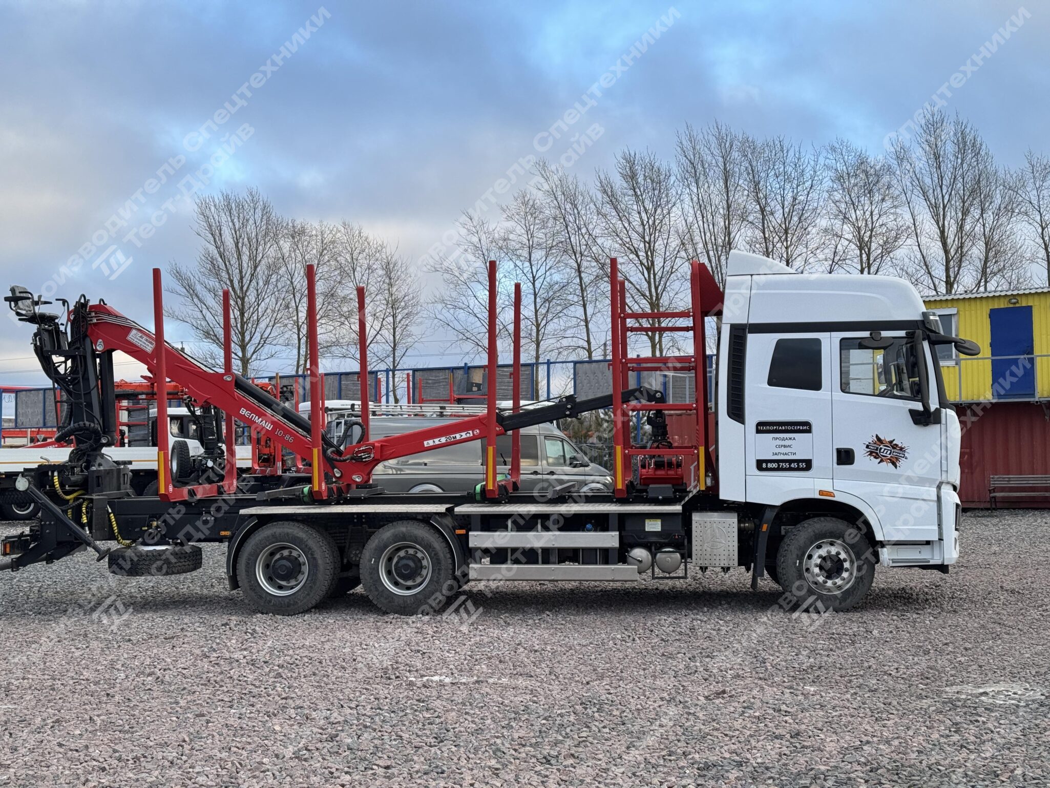 Сортиментовоз Sany 6x4 с ГМУ VM10L86 Фото №15