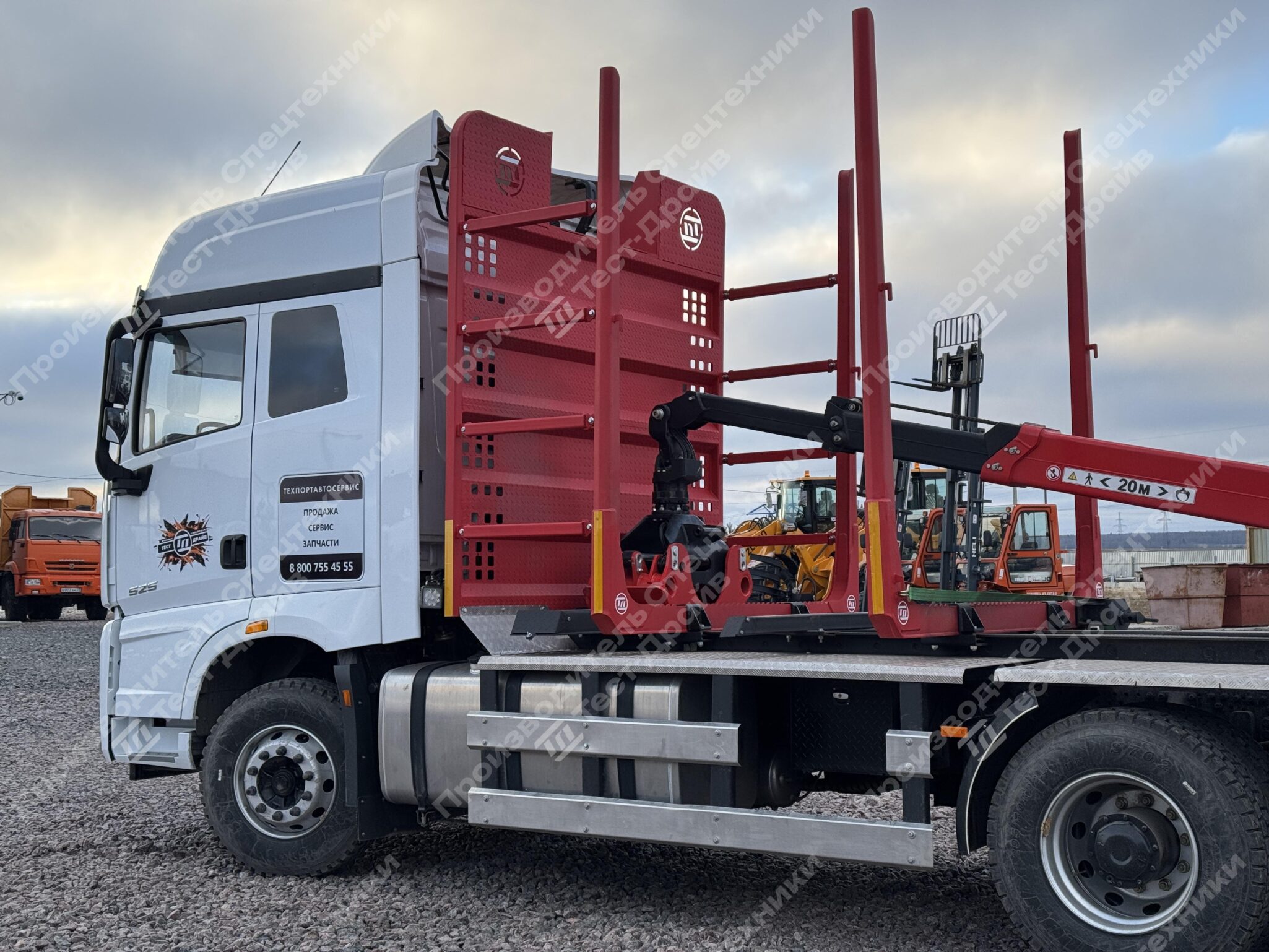 Сортиментовоз Sany 6x4 с ГМУ VM10L86 Фото №11