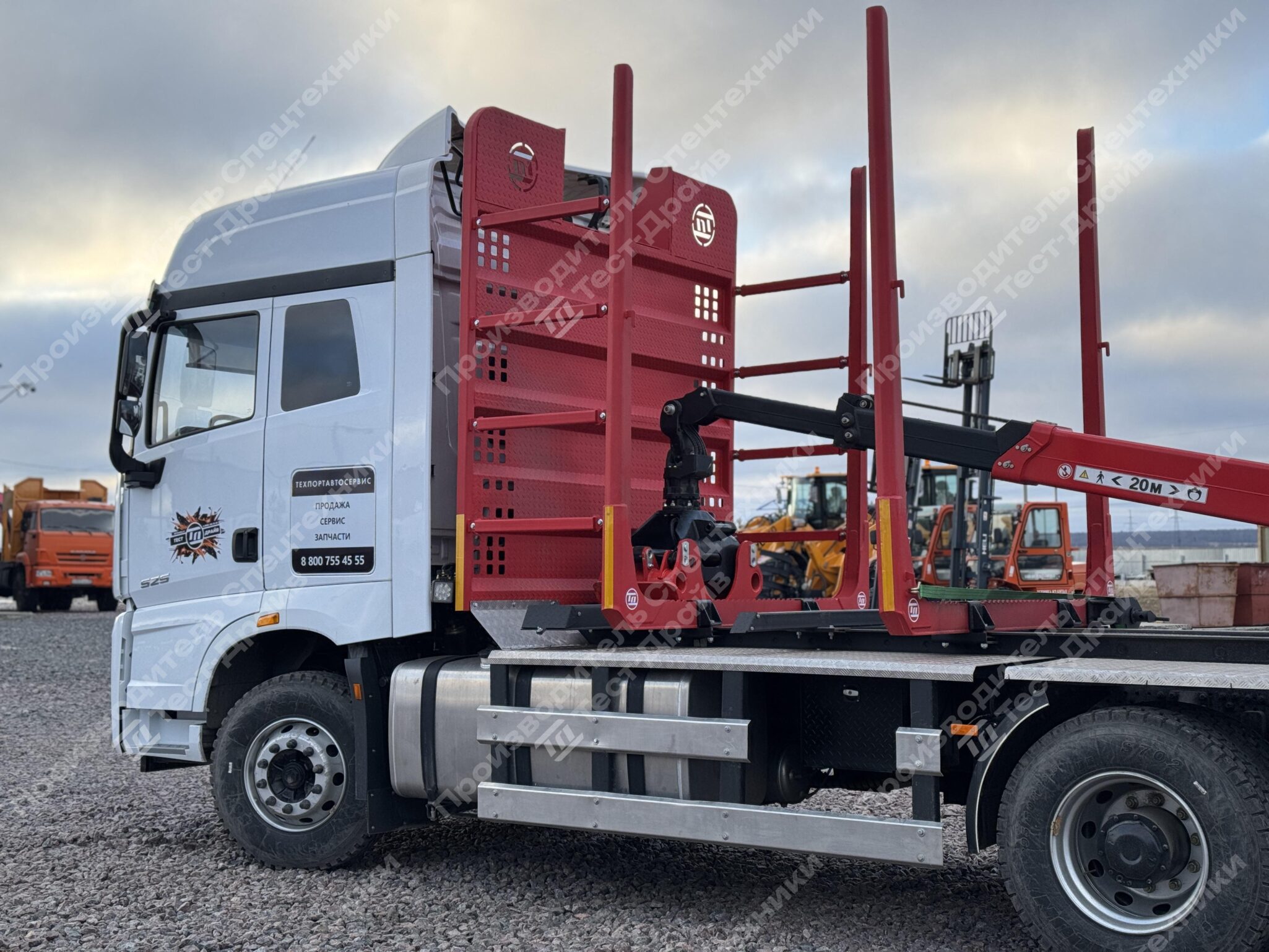 Сортиментовоз Sany 6x4 с ГМУ VM10L86 Фото №14