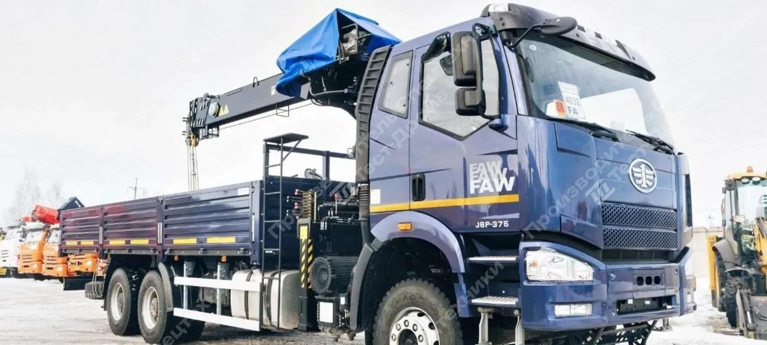 Бортовой FAW CA3250 6x4 с КМУ HIAB 190TM-6 Фото №2