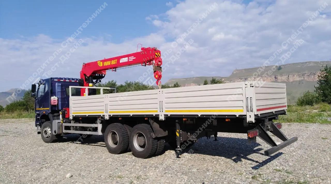 Бортовой FAW CA3250 6x4 с КМУ УММАШ 806Т Фото №4