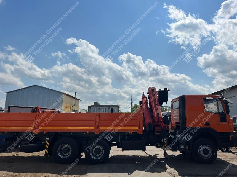 Бортовой IVECO-HONGYAN GENLYON 6x4 с КМУ SunHunk K238 Фото №3