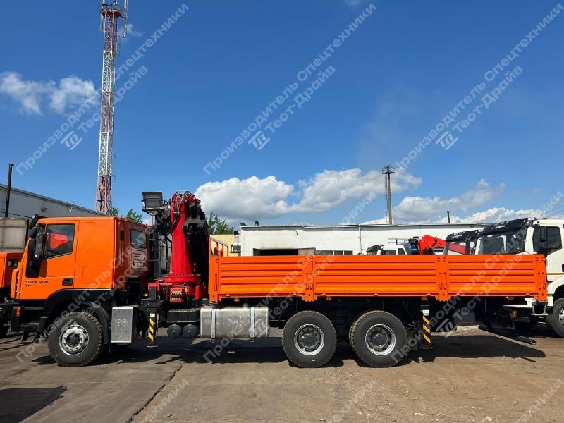 Бортовой IVECO-HONGYAN GENLYON 6x4 с КМУ SunHunk K238 Фото №4