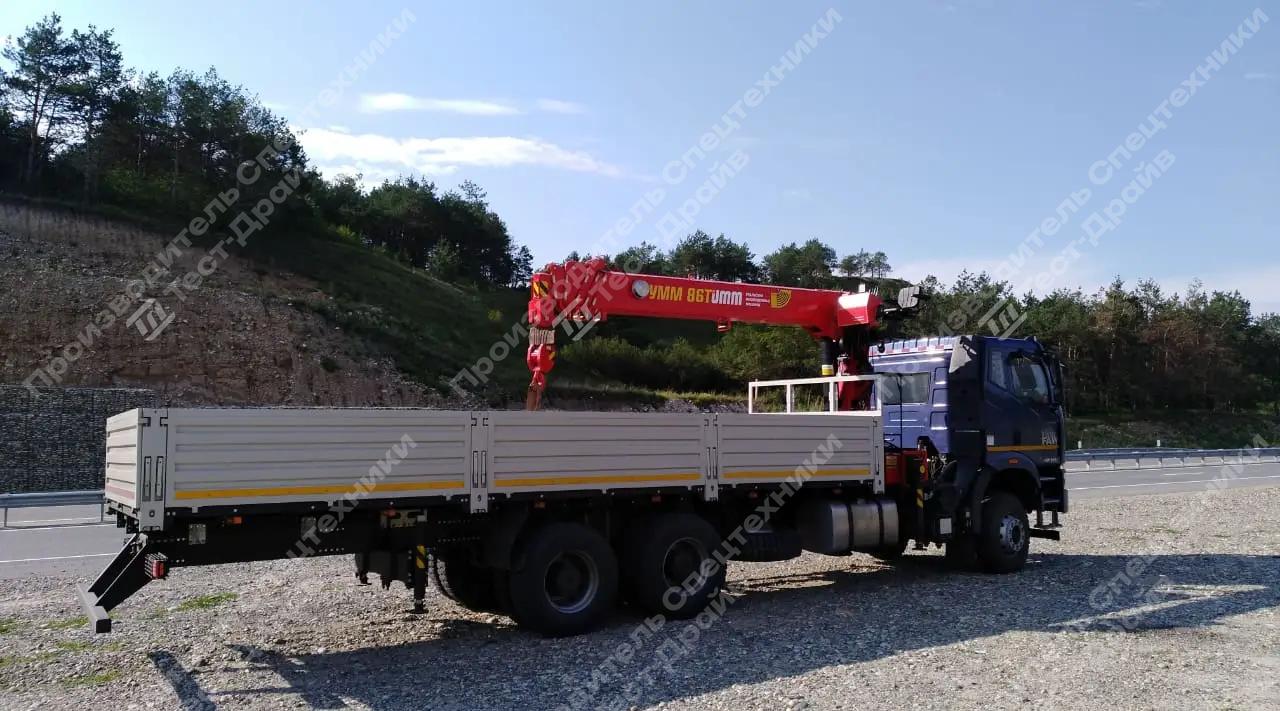 Бортовой FAW CA3250 6x4 с КМУ УММАШ 806Т Фото №5