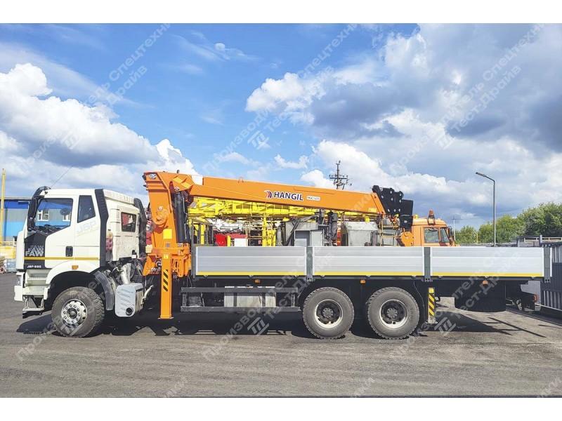 Бортовой FAW CA3250 6x4 с КМУ HANGIL HGC 1235 Фото №2