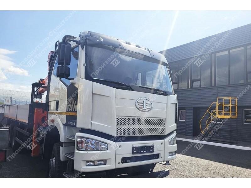 Бортовой FAW CA3250 6x4 с КМУ HANGIL HGC 1235 Фото №4