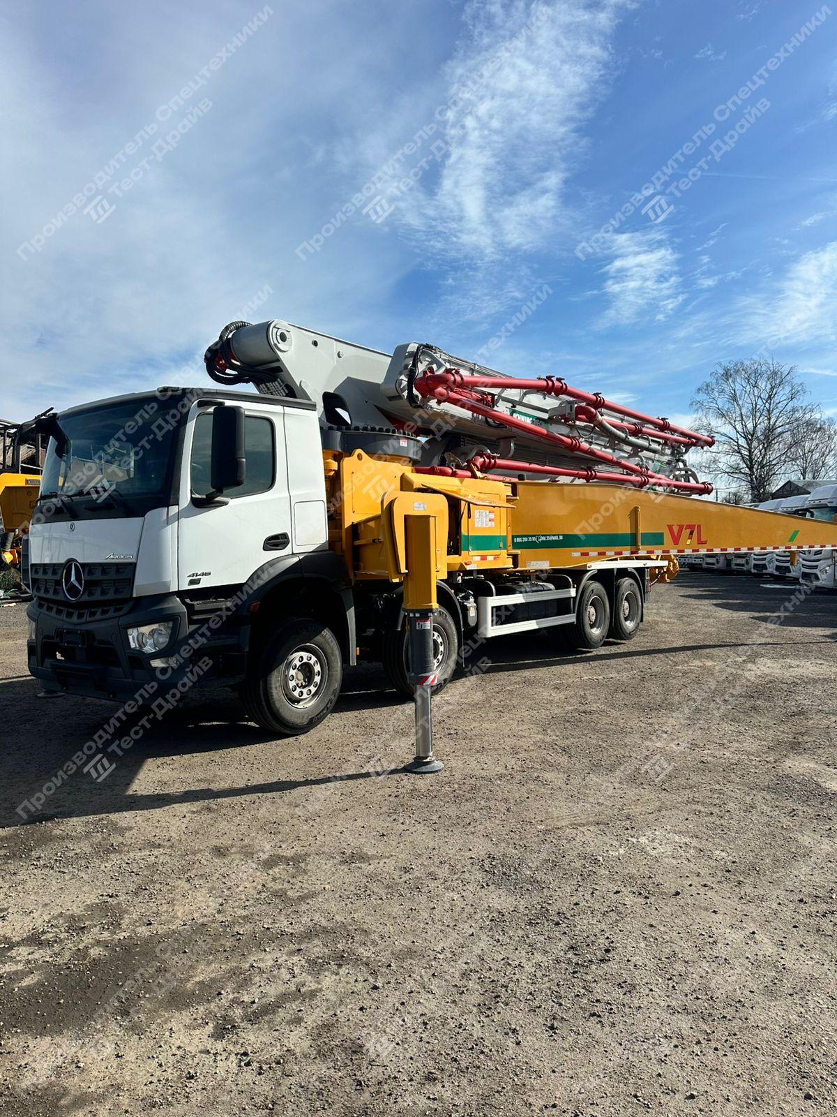 Автобетононасос Mercedes Benz Arocs 4146 8x4 с АБН XCMG HB62-V Фото №4