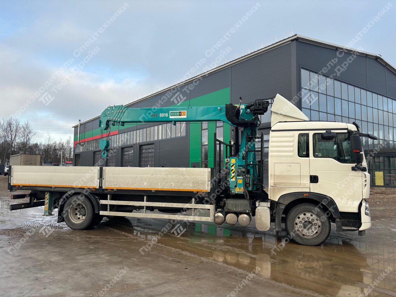 Бортовой HOWO 4x2 с КМУ HKTC HLC 8016 Фото №2