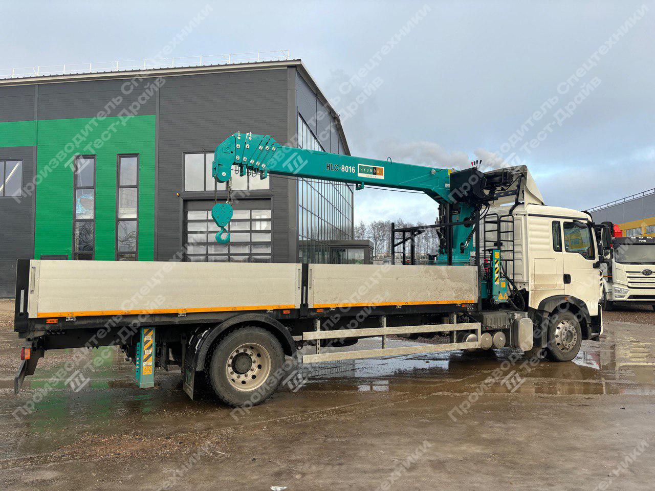 Бортовой HOWO 4x2 с КМУ HKTC HLC 8016 Фото №3