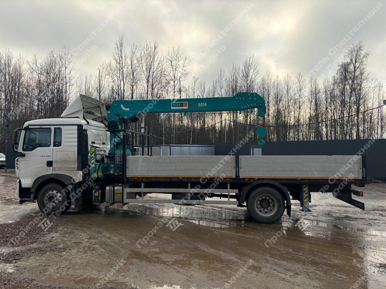 Бортовой HOWO 4x2 с КМУ HKTC HLC 8016 Фото №5