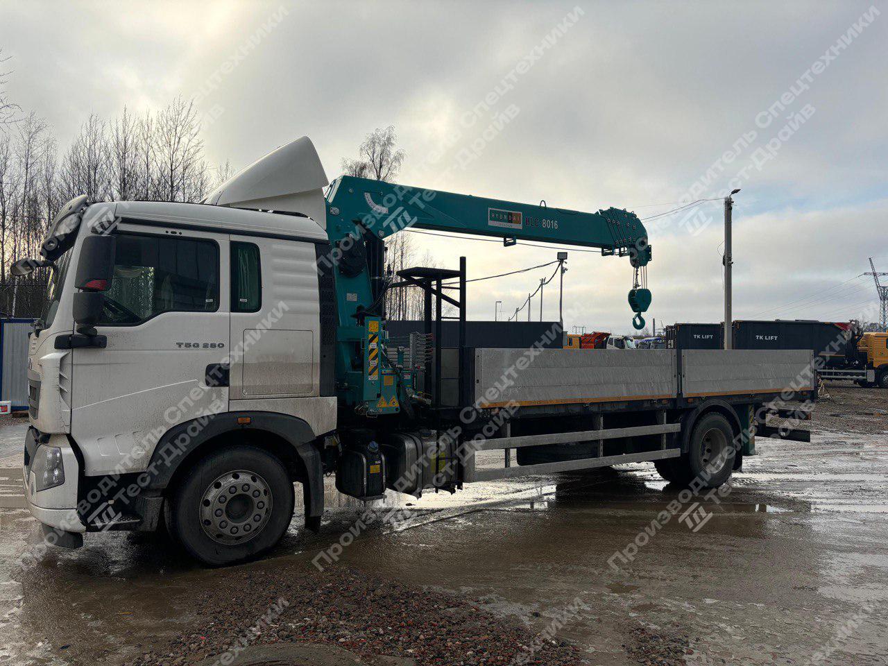 Бортовой HOWO 4x2 с КМУ HKTC HLC 8016 Фото №6