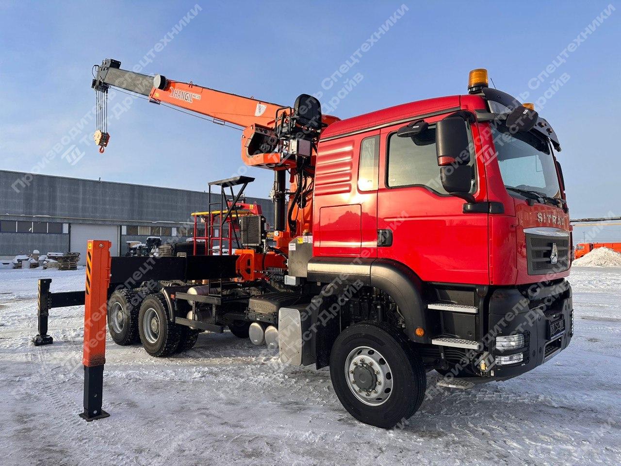 Тягач SITRAK C7H 6x4 с КМУ Hangil HGC 1235 Фото №4