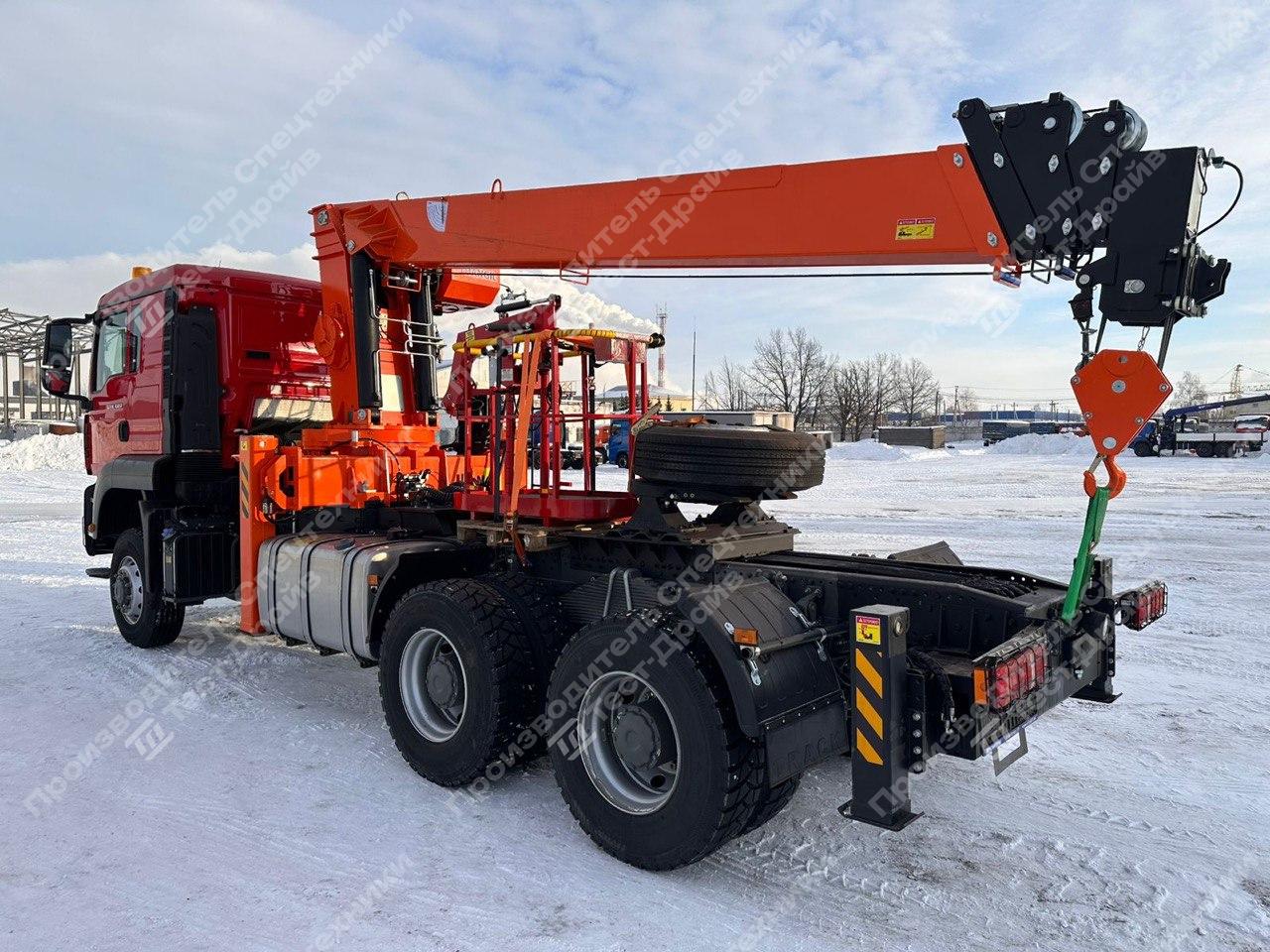 Тягач SITRAK C7H 6x4 с КМУ Hangil HGC 1235 Фото №5