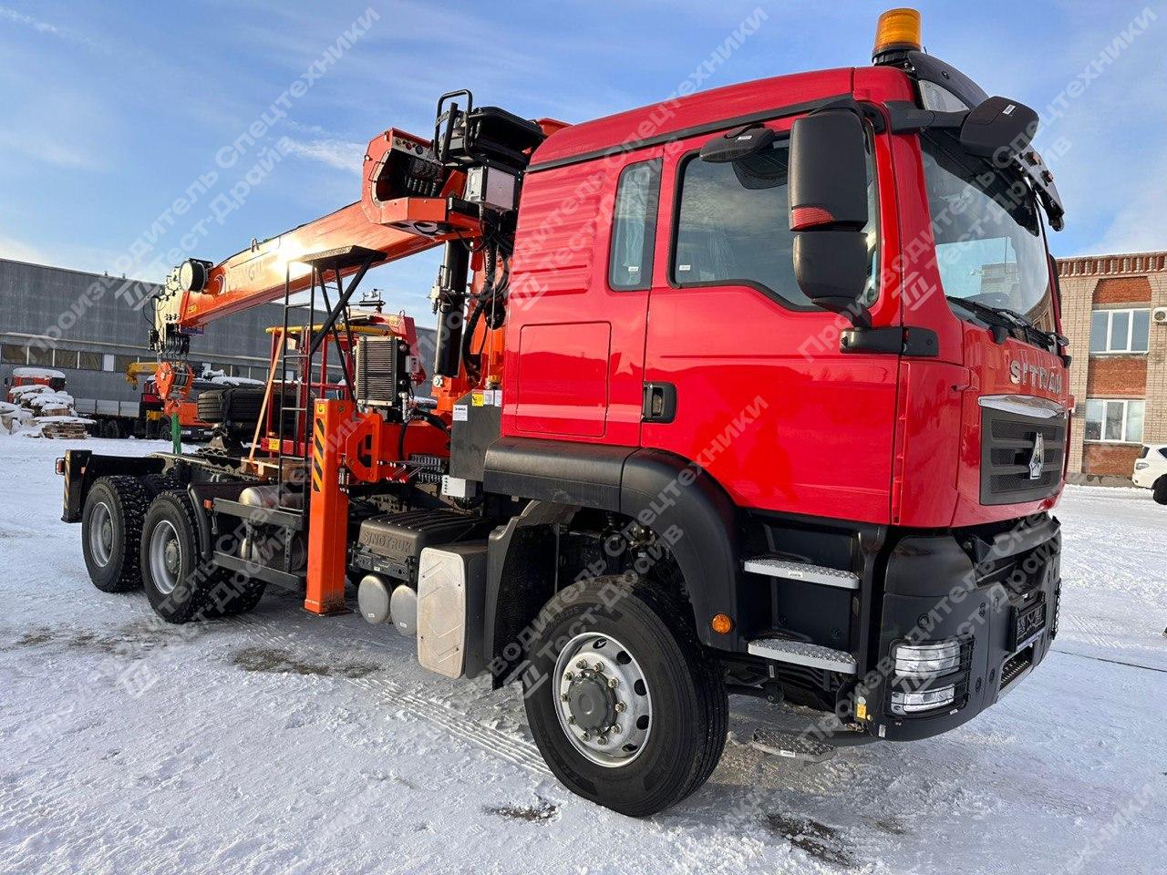 Тягач SITRAK C7H 6x4 с КМУ Hangil HGC 1235 Фото №6